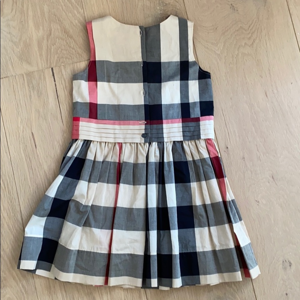 Burberry Kids Formal Dress - Navy, White, Red Plaid - Picture 3 of 3